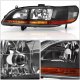 Honda Accord 1998-2002 Black Headlights
