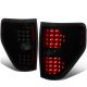 Ford F150 2009-2014 Black Smoked LED Tail Lights