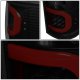Ford F150 2009-2014 Black Smoked LED Tail Lights Red C-Tube