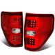 Ford F150 2009-2014 LED Tail Lights Red C-Tube