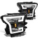 Ford F150 2015-2017 Black LED DRL Headlights