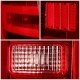 Chevy Silverado 2014-2018 LED Tail Lights Red C-Tube