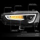 Mitsubishi Lancer 2008-2017 Black LED DRL Projector Headlights Dynamic Signal