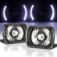 GMC Savana 1996-2004 White LED Black Chrome Sealed Beam Headlight Conversion
