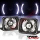 Pontiac Firebird 1982-1990 White LED Black Chrome Sealed Beam Headlight Conversion