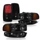 GMC Yukon Denali 2001-2006 Black Smoked Headlights and LED Tail Lights