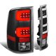 GMC Sierra 2007-2013 Black Tube LED Tail Lights