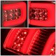 GMC Sierra 2007-2013 Clear LED Tail Lights Red Tube
