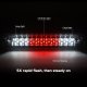 Chevy Colorado 2015-2018 Clear Flash LED Third Brake Light