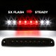 Dodge Dakota 1997-2010 Black Smoked Flash LED Third Brake Light