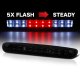 Chevy Silverado 3500HD 2007-2014 Black Smoked Flash LED Third Brake Light
