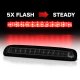 Ford F550 Super Duty 2011-2016 Smoked Flash LED Third Brake Light