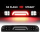 Ford F250 Super Duty 2008-2010 Black Smoked Tube Flash LED Third Brake Light