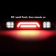 Ford F550 Super Duty 2008-2010 Black Smoked Tube Flash LED Third Brake Light