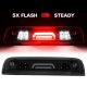 GMC Sierra 2500HD 2015-2018 Black Smoked Tube Flash LED Third Brake Light