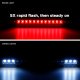 Chevy Silverado 1988-1998 Black Flash LED Third Brake Light