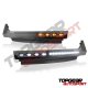 Dodge Ram 2500 2010-2015 LED DRL Bumper Trim Cap Filler Black