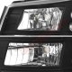 Chevy Avalanche 2003-2006 Black Headlights and Bumper Lights Conversion Set