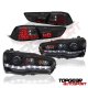Mitsubishi Lancer 2008-2015 Smoked Projector Headlights LED DRL and LED Tail Lights