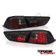 Mitsubishi Lancer 2008-2015 Smoked Projector Headlights LED DRL and LED Tail Lights