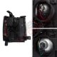 Chevy Silverado 2014-2015 Smoked Projector Headlights LED DRL