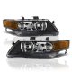 Acura TSX 2004-2008 Black Projector Headlights