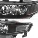 Acura TSX 2004-2008 Black Projector Headlights