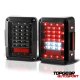Jeep Wrangler JK 2007-2017 Black LED Tail Lights