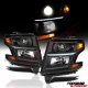 Chevy Suburban 2015-2020 Black Projector Headlights LED DRL