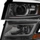 Chevy Tahoe 2015-2017 Smoked Projector Headlights LED DRL