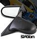 Honda Civic Coupe 1996-2000 Carbon Fiber Cover Spoon Style Manual Side Mirror