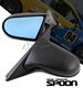 Acura Integra Coupe 1994-2001 Black Spoon Style Blue Len Manual Side Mirror