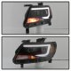 Chevy Colorado 2015-2022 Black Smoked Tube DRL Projector Headlights
