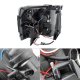 Chevy Silverado 2500HD 2007-2014 Black Smoked Halo Projector Headlights