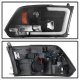Dodge Ram 2500 2010-2018 Black LED Tube DRL Projector Headlights
