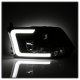 Dodge Ram 2500 2010-2018 Black LED Tube DRL Projector Headlights
