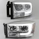 Dodge Ram 2500 2006-2009 LED Tube DRL Projector Headlights