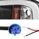 Dodge Ram 2002-2005 Black LED Tube DRL Projector Headlights
