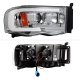 Dodge Ram 2002-2005 LED Tube DRL Projector Headlights