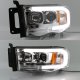 Dodge Ram 2002-2005 LED Tube DRL Projector Headlights