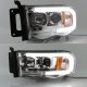 Dodge Ram 2500 2003-2005 LED Tube DRL Projector Headlights