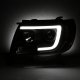Toyota Tacoma 2005-2011 Black Tube DRL Projector Headlights