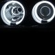 GMC Sierra Denali 2002-2006 Black Smoked Halo Projector Headlights