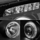 Pontiac Grand Prix 2004-2008 Black Smoked LED Halo Projector Headlights