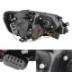 VW Jetta Sedan 2011-2014 Black LED DRL Halogen Projector Headlights