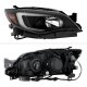 Subaru WRX 2008-2014 Black Projector Headlights LED DRL Switchback Signals