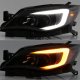 Subaru WRX 2008-2014 Black Smoked Projector Headlights LED DRL Switchback Signals