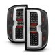 Chevy Silverado 2014-2018 Black Tube Full LED Tail Lights