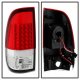 Ford F350 Super Duty 1999-2007 Red Clear LED Tail Lights