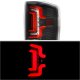 Chevy Silverado 2500HD 2015-2019 Black Custom LED Tail Lights Red Tube